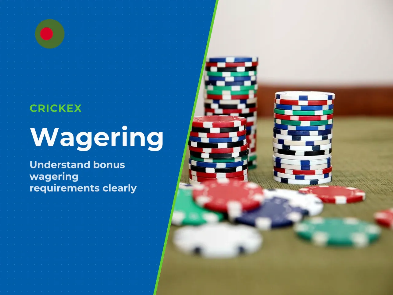 A 10x wagering requirement means a